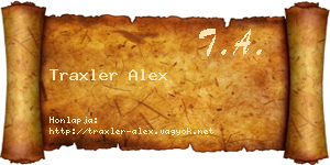 Traxler Alex névjegykártya